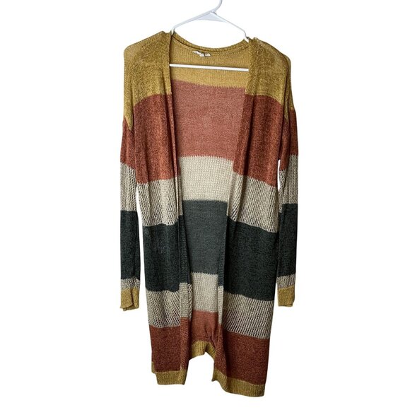 Maurices Womens Colorblock Open Stitch Duser Cardigan Small - Picture 2 of 10